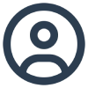 A blue circle with the letter e in it.